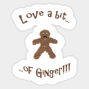 Gingerbread Man made from Gingerbread Men & Women Sticker